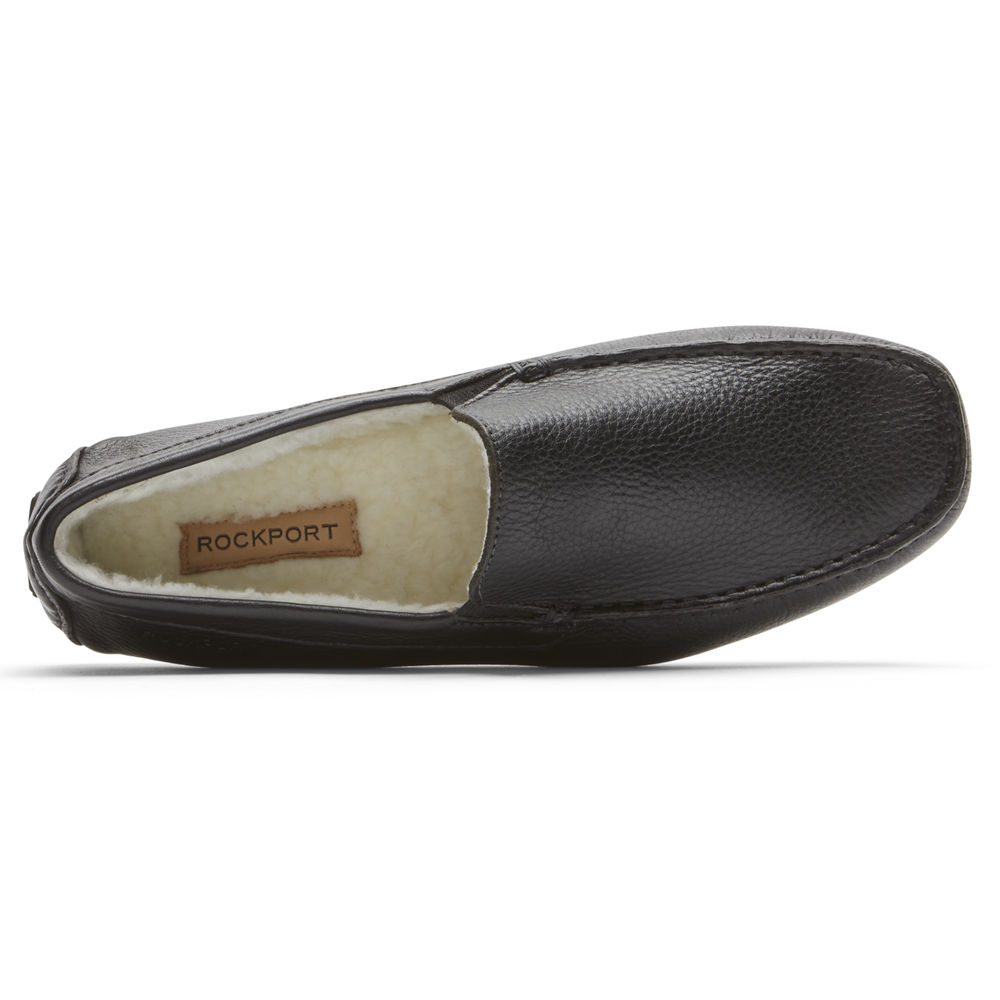 Rockport Slippers For Mens Black - Rhyder - GF3154678